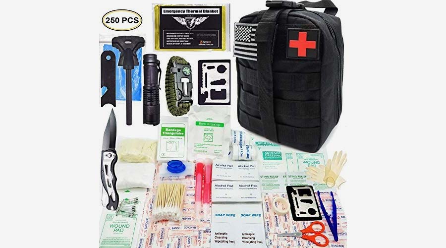 EVERLIT 250 Piece Survival First Aid Kit