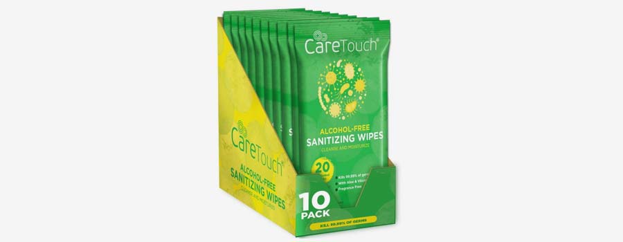 Care Touch Alcohol-Free Sanitizing Wipes
