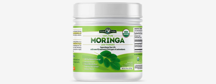 Pura Vida 100% Pure Moringa Leaf Powder