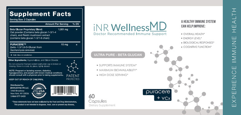 inner wellness md beta glucan supplement facts