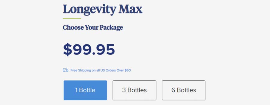 Longevity Max Pricing