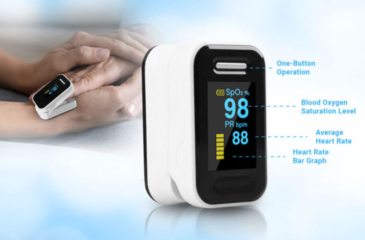 blaux oxi level pulse oximeter