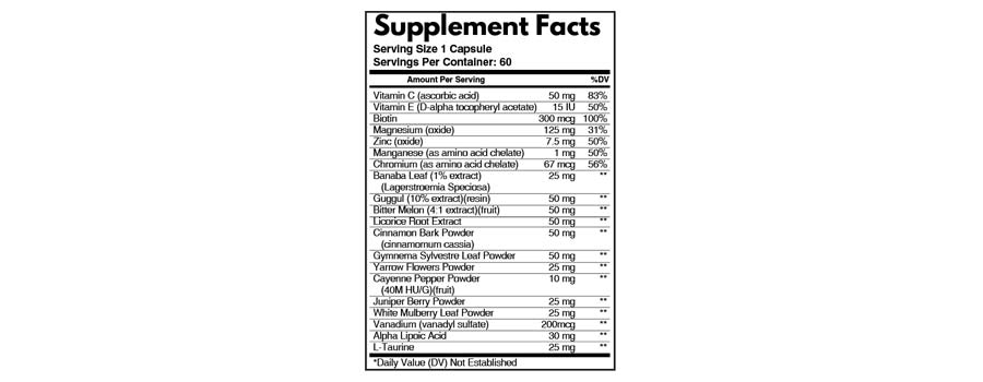 Blood Boost Formula Ingredients