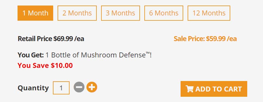 Mushroom Defense Price