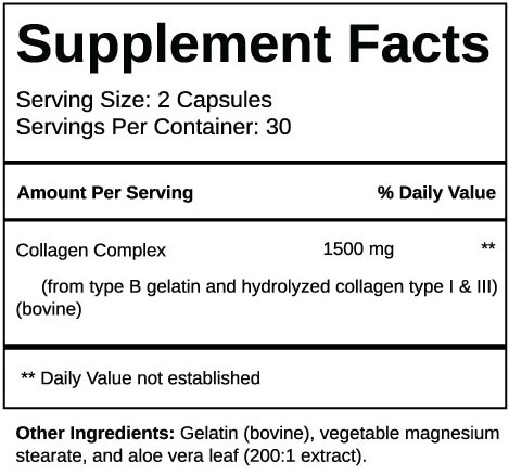 Collagen Complex Supplement Facts