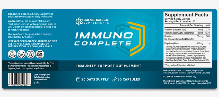 Immuno Complete Features and Benefits