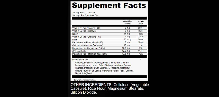 Volumil Ingredients