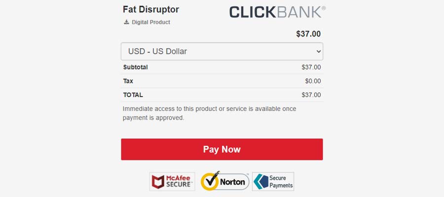 Fat Disruptor Pricing