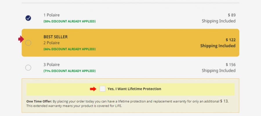 Polaire Portable AC Pricing