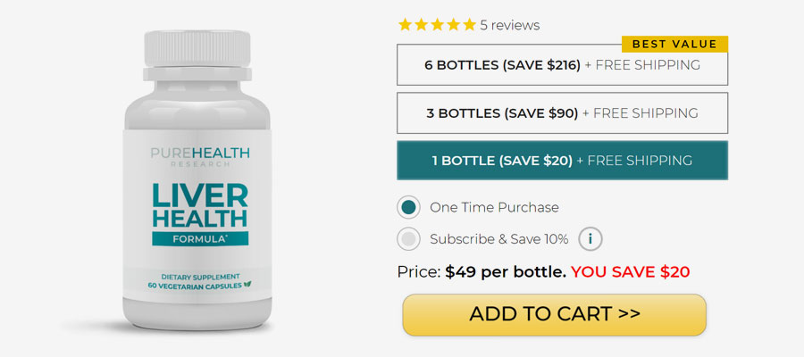 Liver Health Formula: Review PureHealth Research Energy Aid