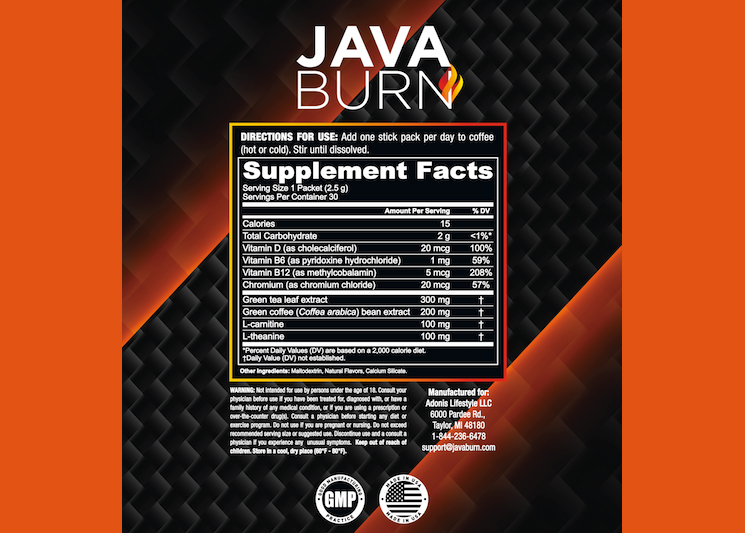 java-burn-ingredients